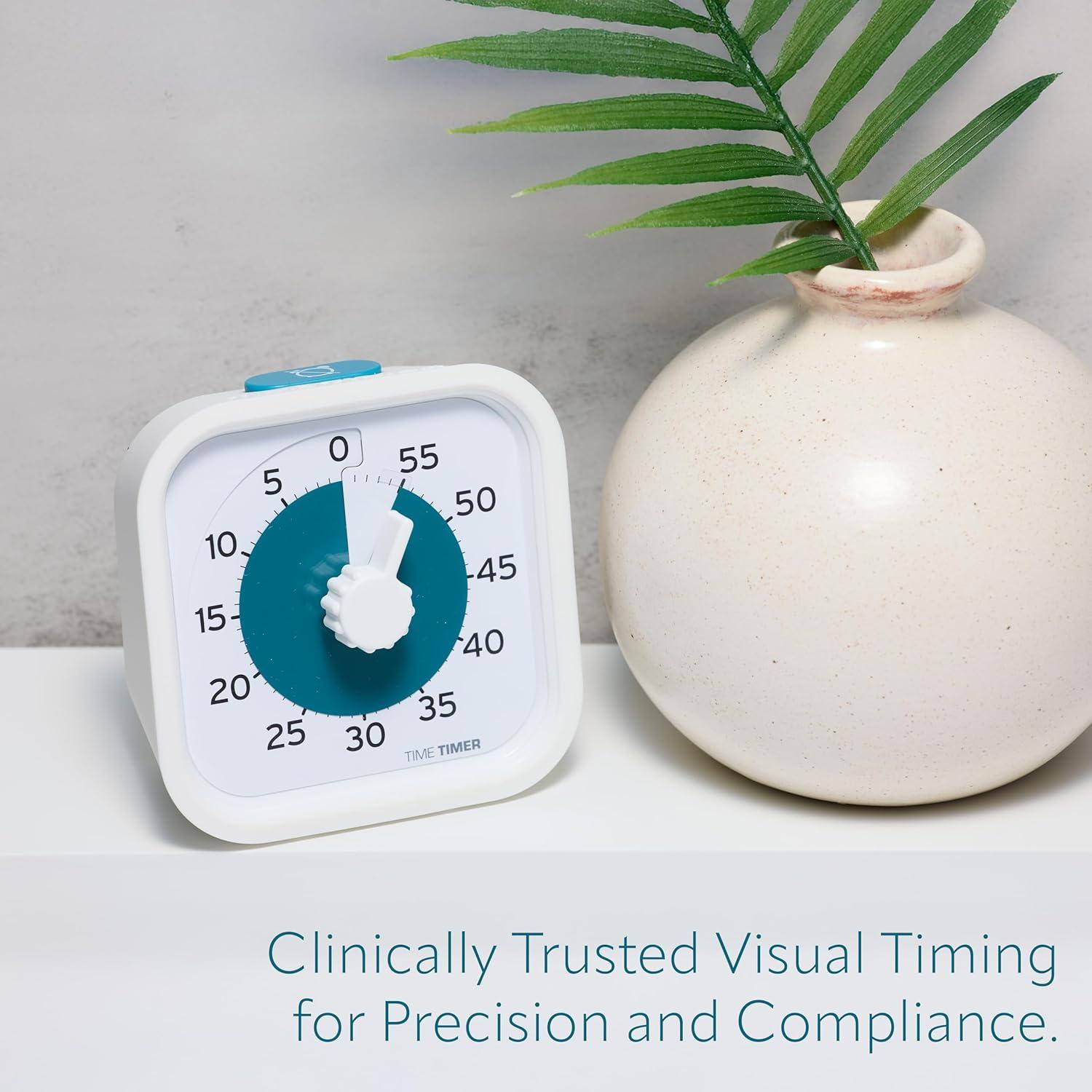 image:imagePRO Applied Personal 60Minute Visual Countdown Timer ProfessionalGrade Timer for Therapy Rehab Medication Reminders amp Memory Care Calming Blue Disk Large Numbers Adjustable AlertWhite