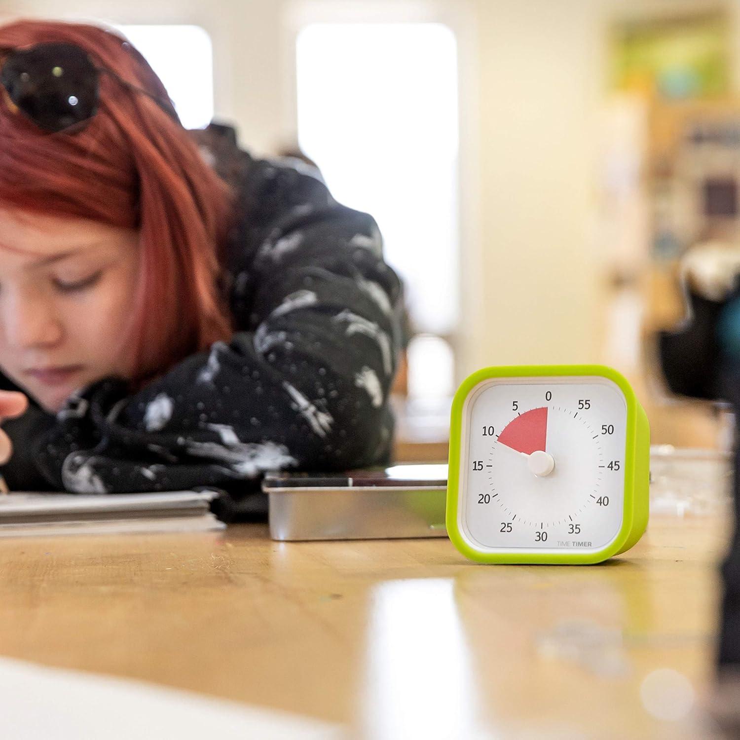 image:imageTIME TIMER 60 Minute MOD Education Edition Visual Timer with Desktop Software for Kids Classroom Learning Teachers Desk Clock Study Tool and Office Meetings with Silent Operation Sky BlueLime Green