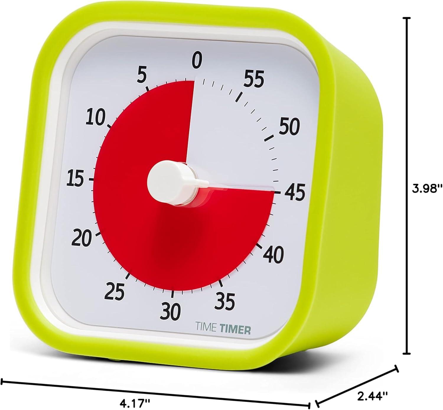 image:imageTIME TIMER 60 Minute MOD Education Edition Visual Timer with Desktop Software for Kids Classroom Learning Teachers Desk Clock Study Tool and Office Meetings with Silent Operation Sky BlueLime Green