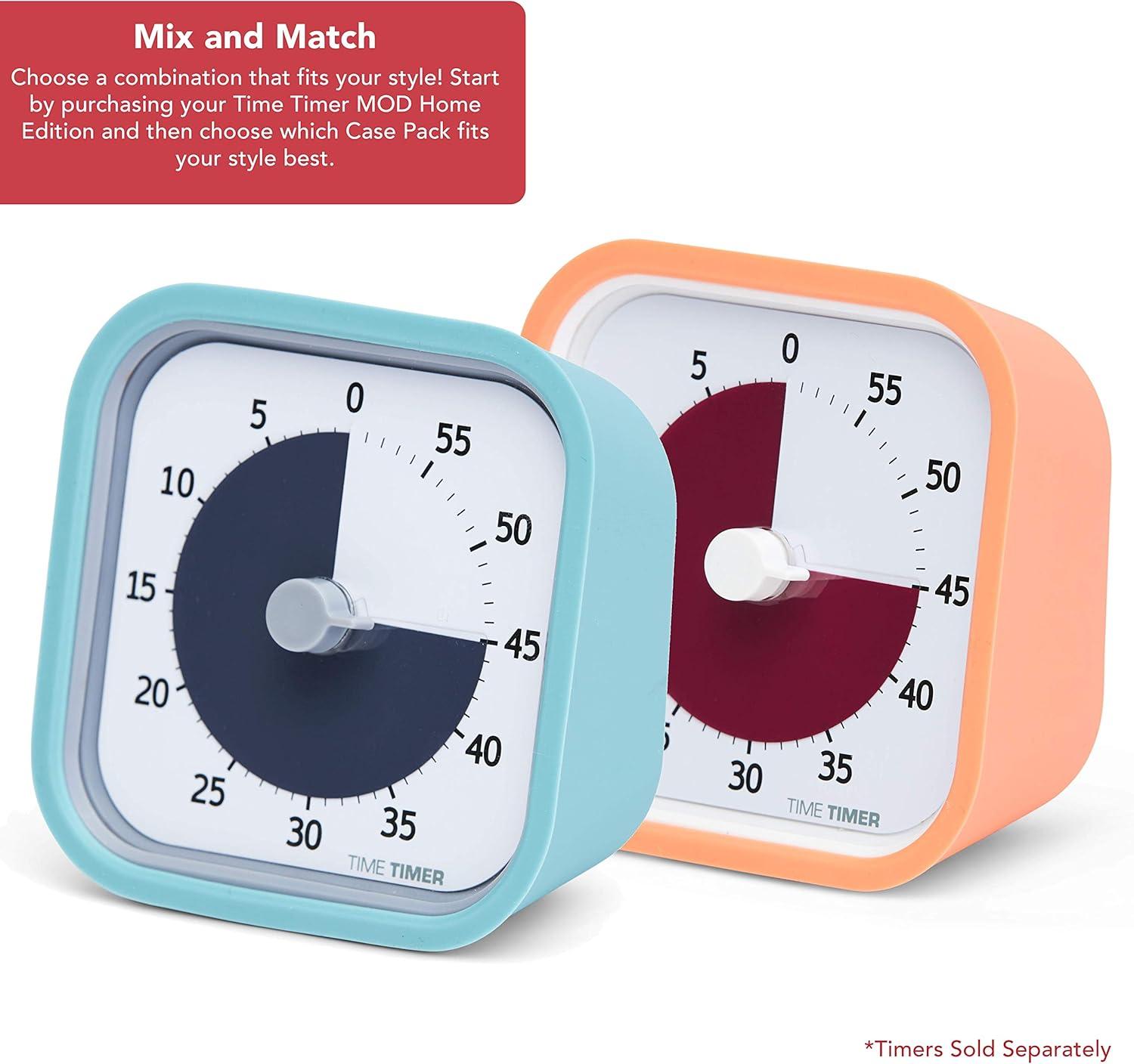 image:imageTIME TIMER Home MOD 60Minute Visual Timer Homeschool Supplies Study Tool Timer for Desk Office and Meetings with Silent Operation Dreamsicle OrangeBlue Orange
