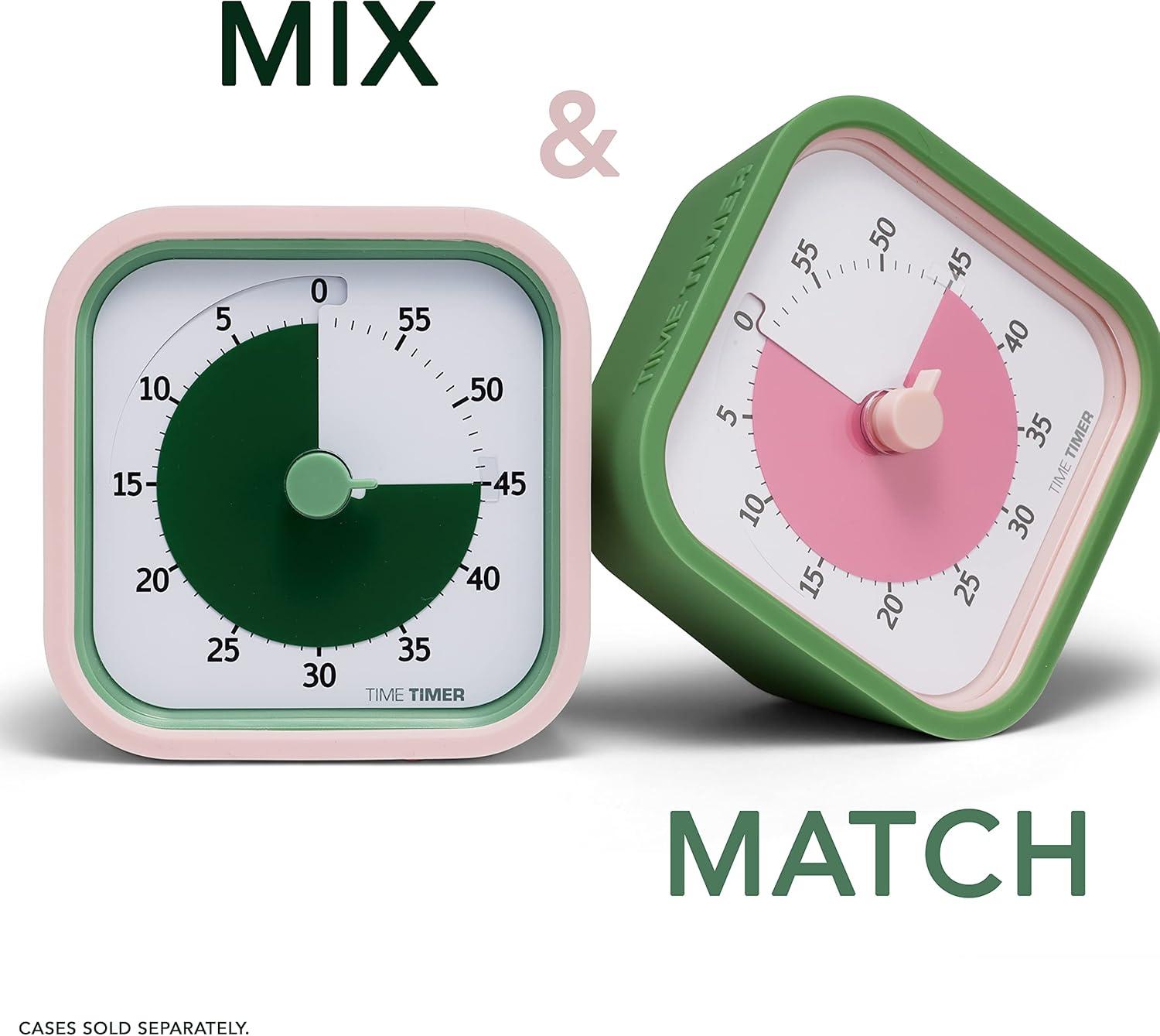 image:imageTIME TIMER Home MOD 60Minute Visual Timer Homeschool Supplies Study Tool Timer for Desk Office and Meetings with Silent Operation Dreamsicle OrangeFern Green