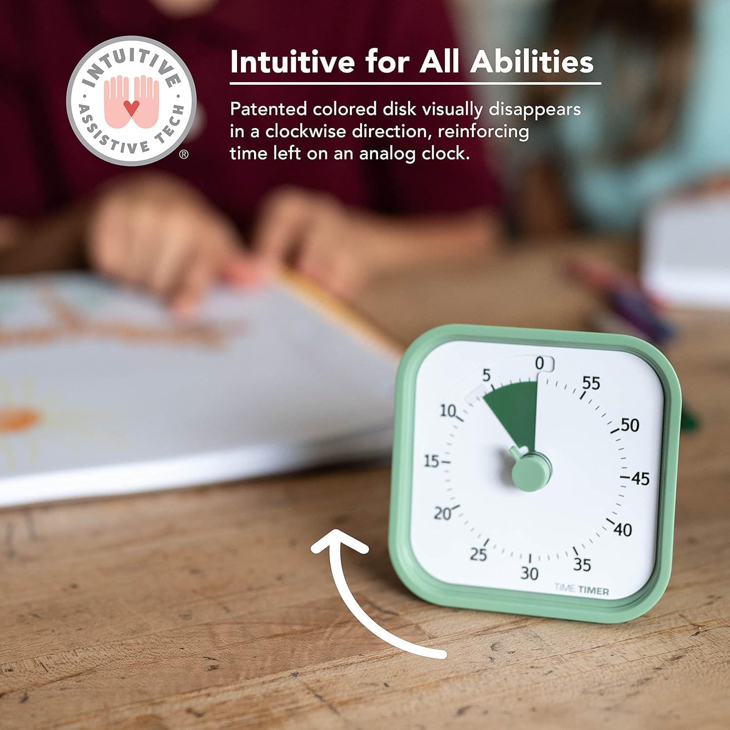 image:imageTIME TIMER Home MOD 60Minute Visual Timer Homeschool Supplies Study Tool Timer for Desk Office and Meetings with Silent Operation Dreamsicle OrangeFern Green