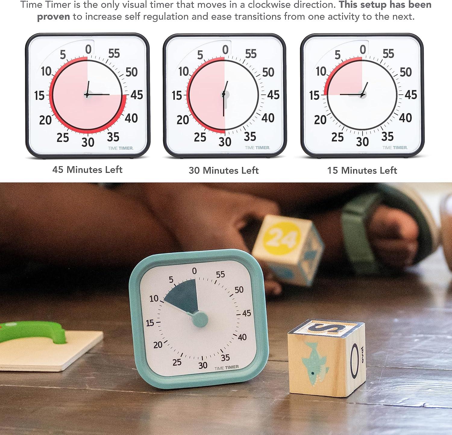 image:imageTIME TIMER Home MOD 60Minute Visual Timer Homeschool Supplies Study Tool Timer for Desk Office and Meetings with Silent Operation Dreamsicle OrangeLake Day Blue
