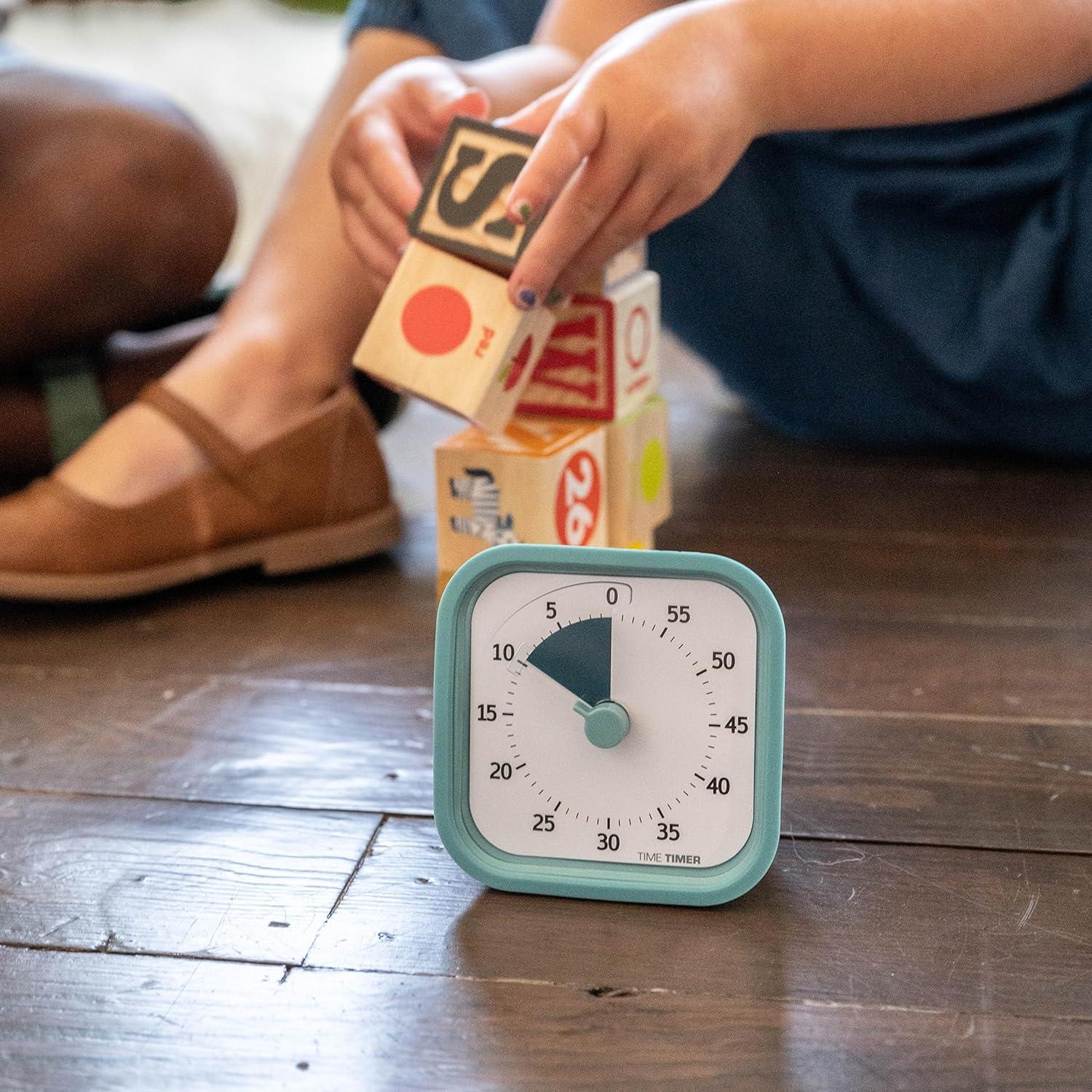 image:imageTIME TIMER Home MOD 60Minute Visual Timer Homeschool Supplies Study Tool Timer for Desk Office and Meetings with Silent Operation Dreamsicle OrangeLake Day Blue
