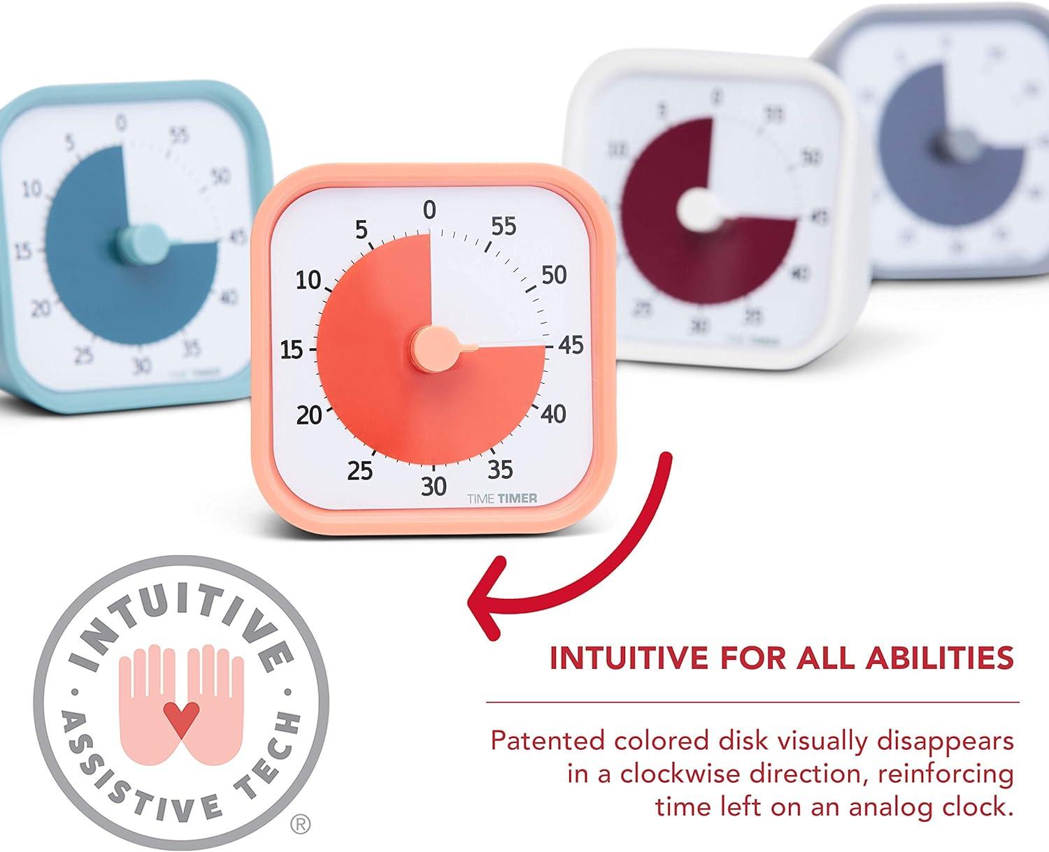 image:imageTIME TIMER Home MOD 60Minute Visual Timer Homeschool Supplies Study Tool Timer for Desk Office and Meetings with Silent Operation Dreamsicle OrangeLake Day Blue