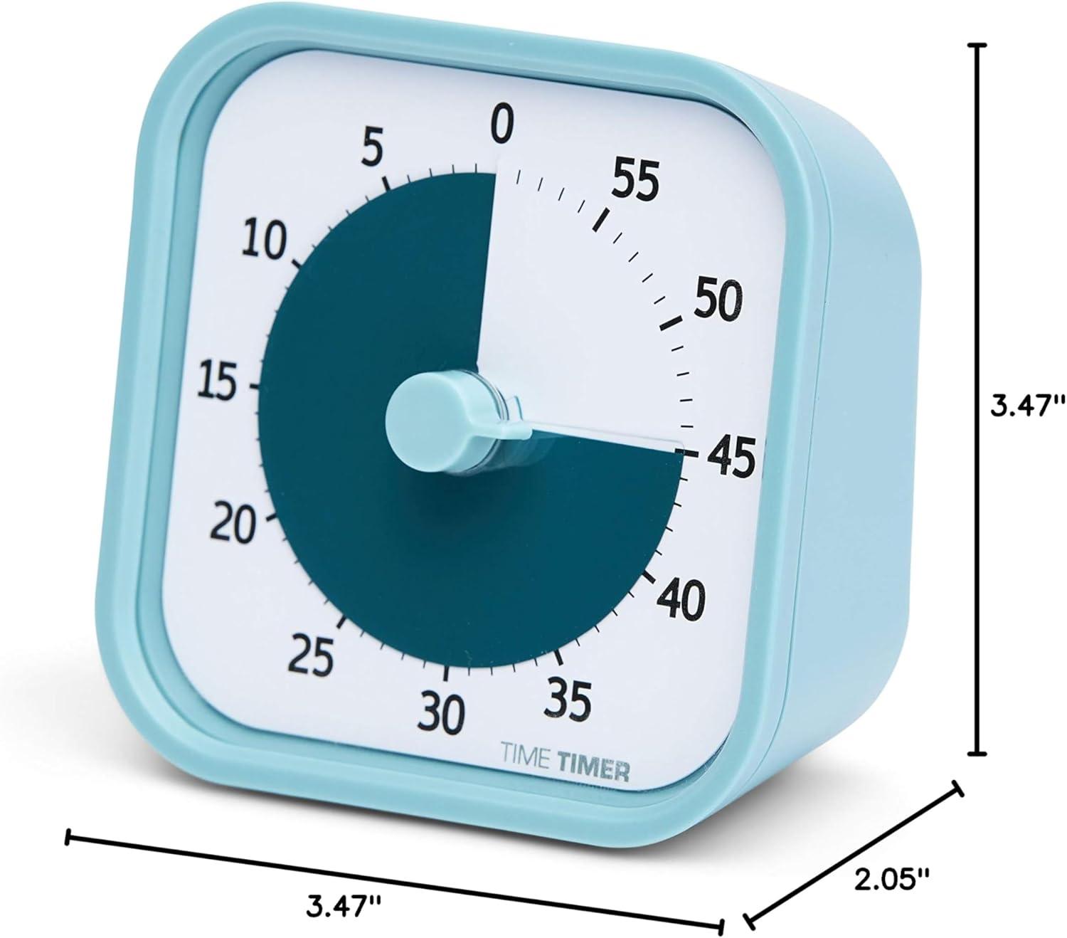 image:imageTIME TIMER Home MOD 60Minute Visual Timer Homeschool Supplies Study Tool Timer for Desk Office and Meetings with Silent Operation Dreamsicle OrangeLake Day Blue