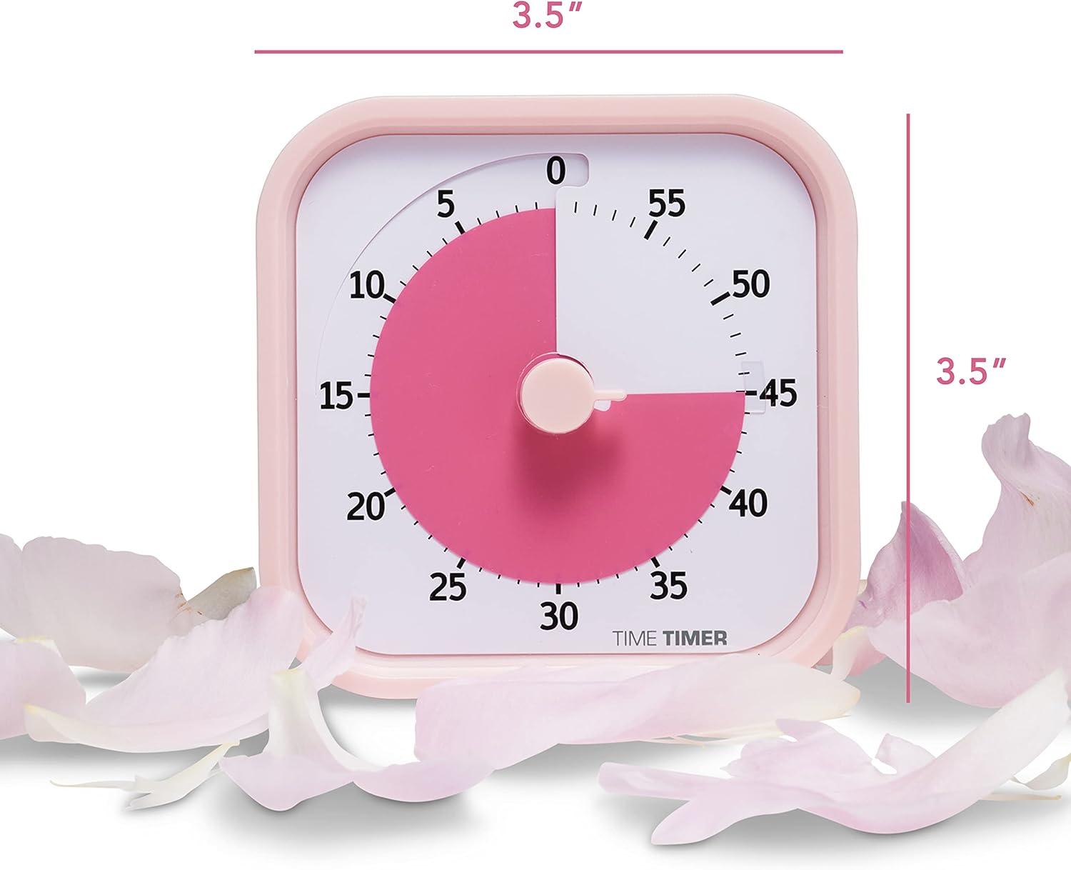 image:imageTIME TIMER Home MOD 60Minute Visual Timer Homeschool Supplies Study Tool Timer for Desk Office and Meetings with Silent Operation Dreamsicle OrangePeony Pink