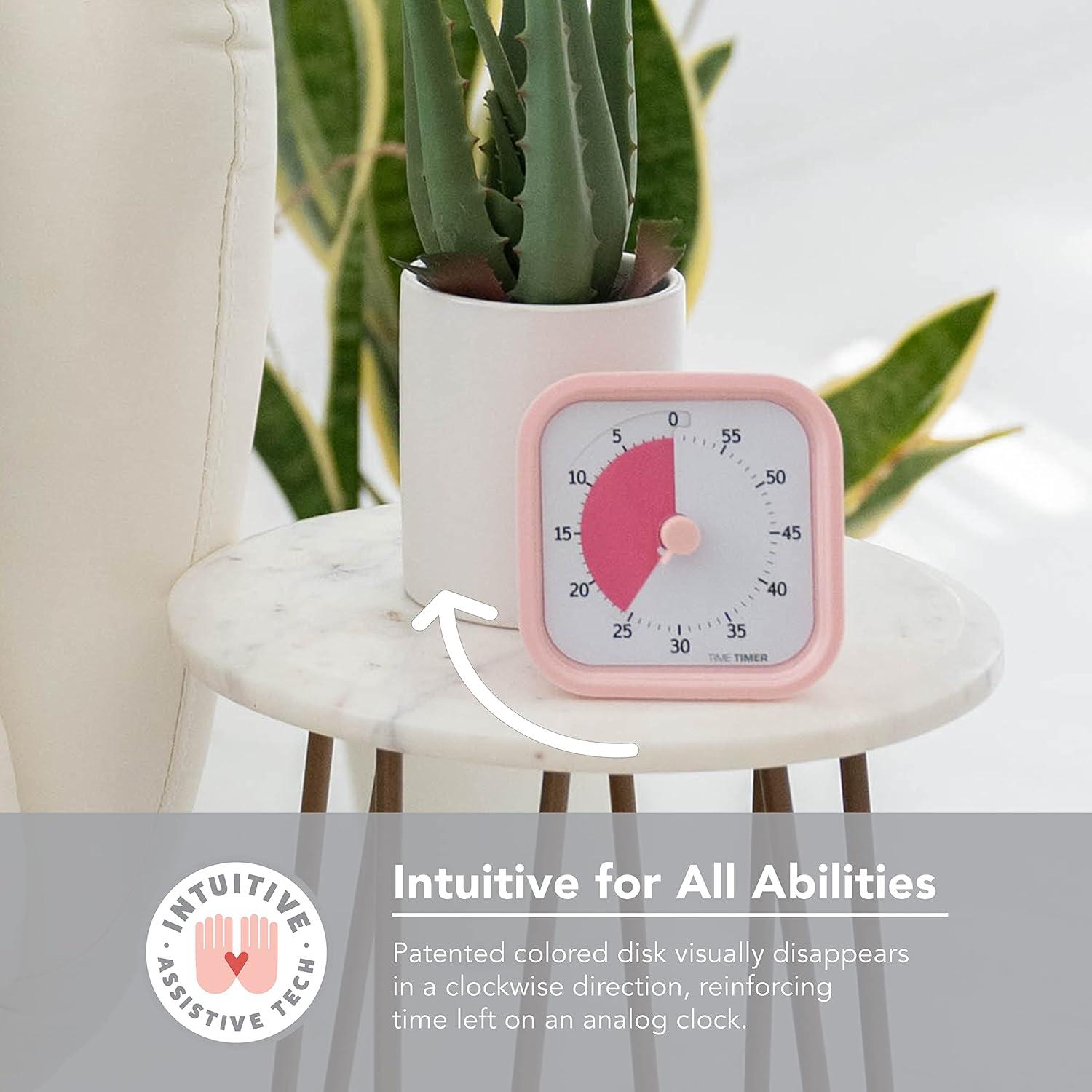 image:imageTIME TIMER Home MOD 60Minute Visual Timer Homeschool Supplies Study Tool Timer for Desk Office and Meetings with Silent Operation Dreamsicle OrangePeony Pink