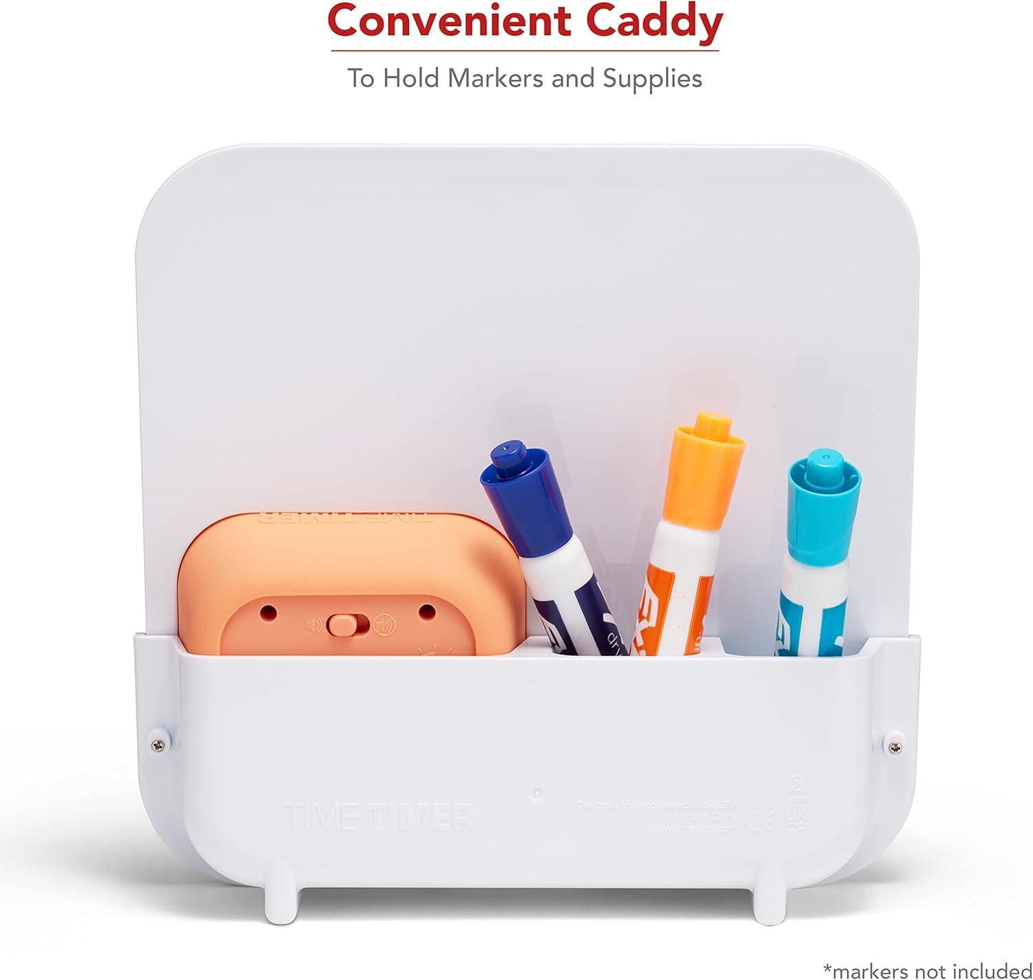 image:imageTIME TIMER MOD with Dry Erase Board 60Minute Visual Countdown Timer with Magnetic Whiteboard for Notes Chores Classroom and Office Reminders Visual Schedules for Kids and Adults CharcoalBlue