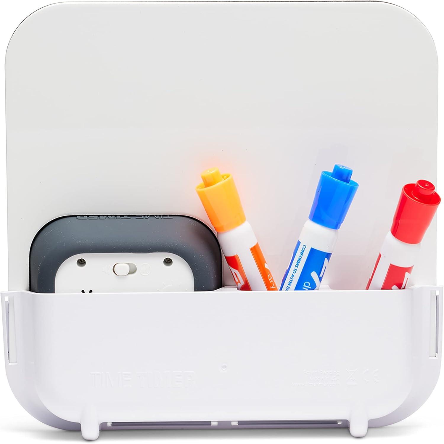 image:imageTIME TIMER MOD with Dry Erase Board 60Minute Visual Countdown Timer with Magnetic Whiteboard for Notes Chores Classroom and Office Reminders Visual Schedules for Kids and Adults CharcoalGray