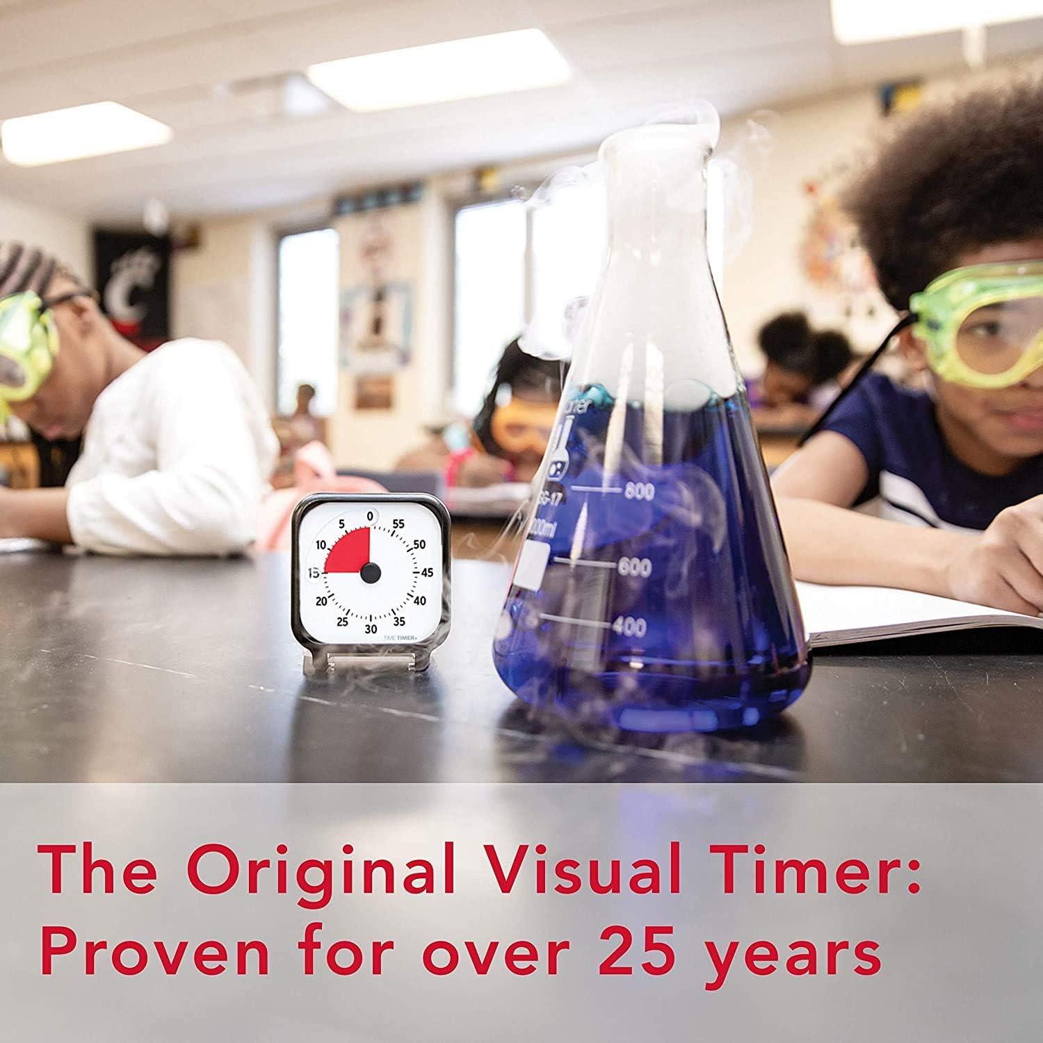 image:imageTime Timer 3 inch Visual Timer 60 Minute Kids Desk Countdown Clock with Dry Erase Activity Card and Desktop App Access for Kids Classroom Homeschool Study Tool Task Reminder Home and KitchenCharcoal Red