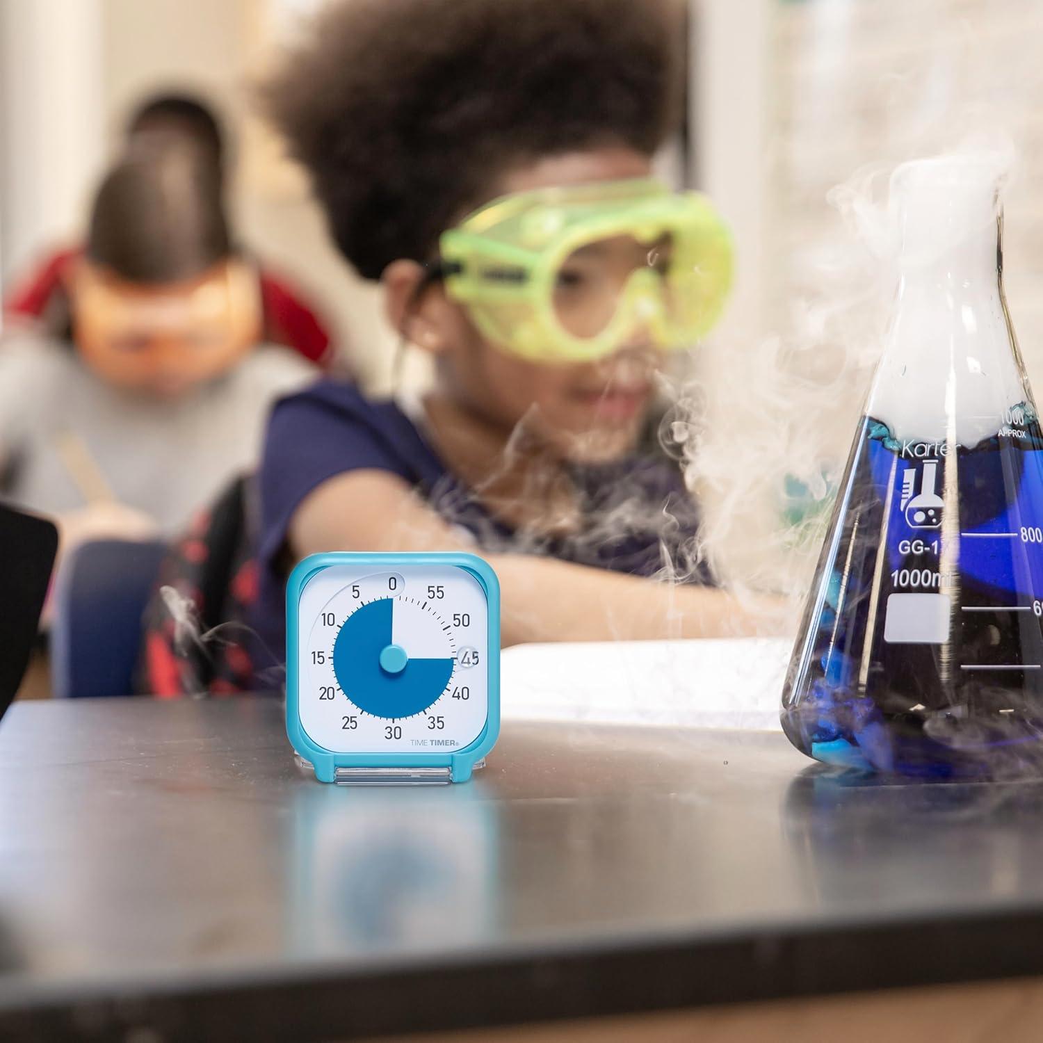 image:imageTime Timer 3 inch Visual Timer 60 Minute Kids Desk Countdown Clock with Dry Erase Activity Card and Desktop App Access for Kids Classroom Homeschool Study Tool Task Reminder Home and KitchenWhite Blue