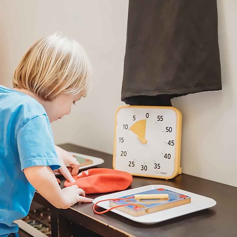 image:imageTime Timer 8 Inch Learning Center Classroom Set 60 Minute Visual Timer for Kids with Dry Erase Activity Cards for Kids Classroom Learning Centers and Teachers Desk Clock Secondary 3PackPrimary