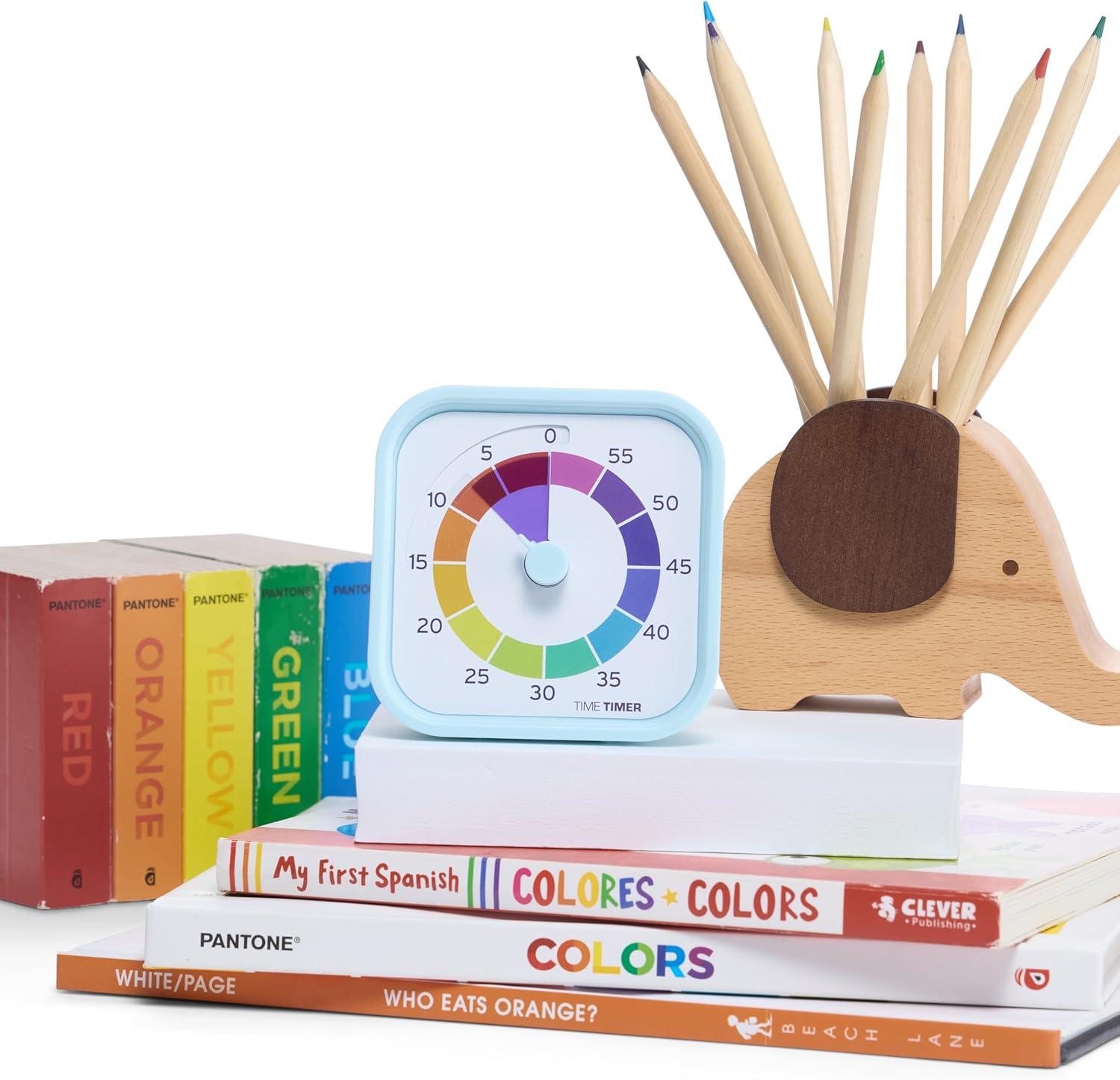 image:imageTime Timer MOD Home Edition Rainbow Wheel Individual Sized 60 Minute Visual Countdown Timer with 5 Minute Color Segments for Kids Toddlers Students with Silent Operation Multicolor60min Timer