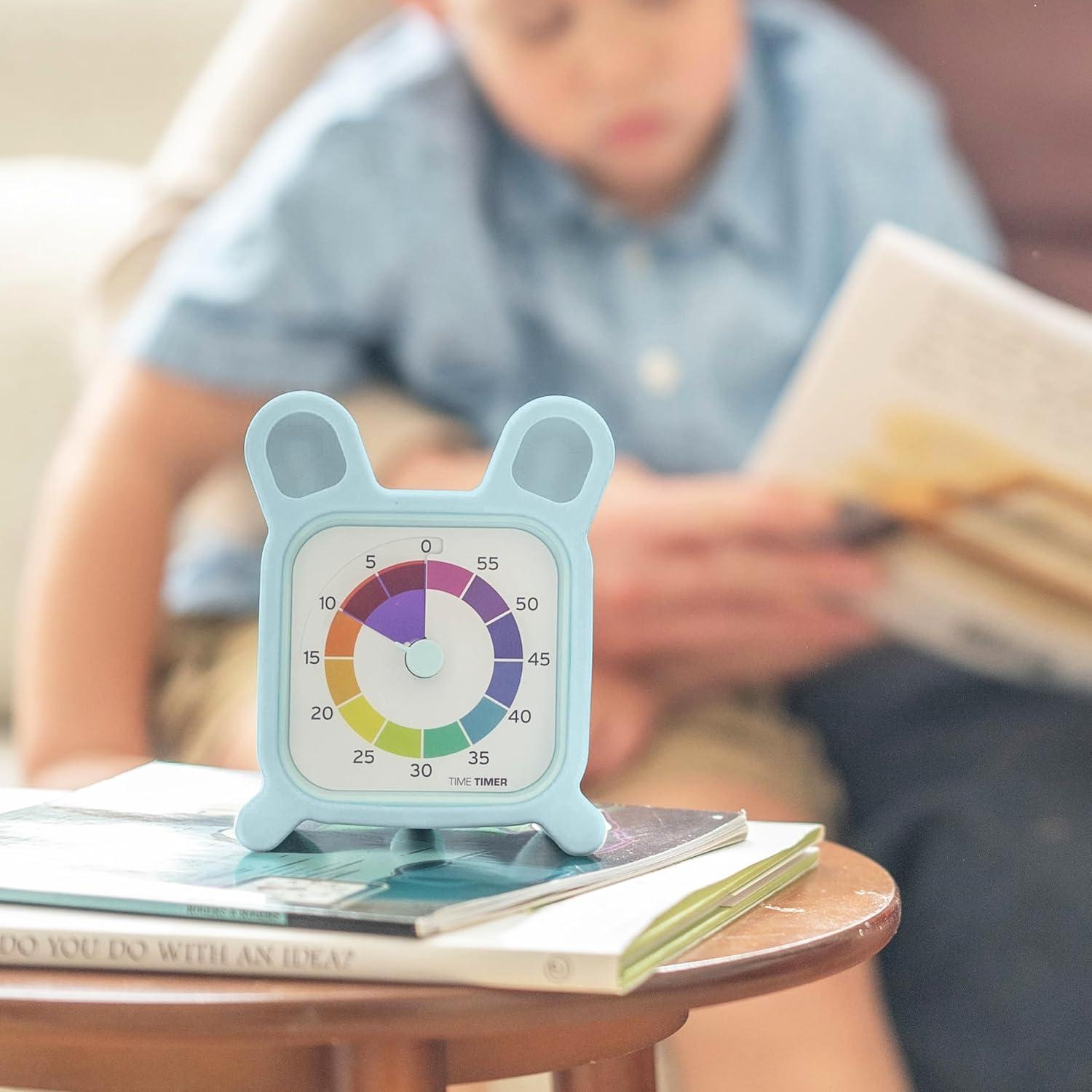 image:imageTime Timer MOD with Bunny Protective Case Animal Case with Rainbow Timer Individual Sized 60 Minute Visual Countdown for ADHD Autism Kids Students and Pomodoro with Silent Operation Bunny