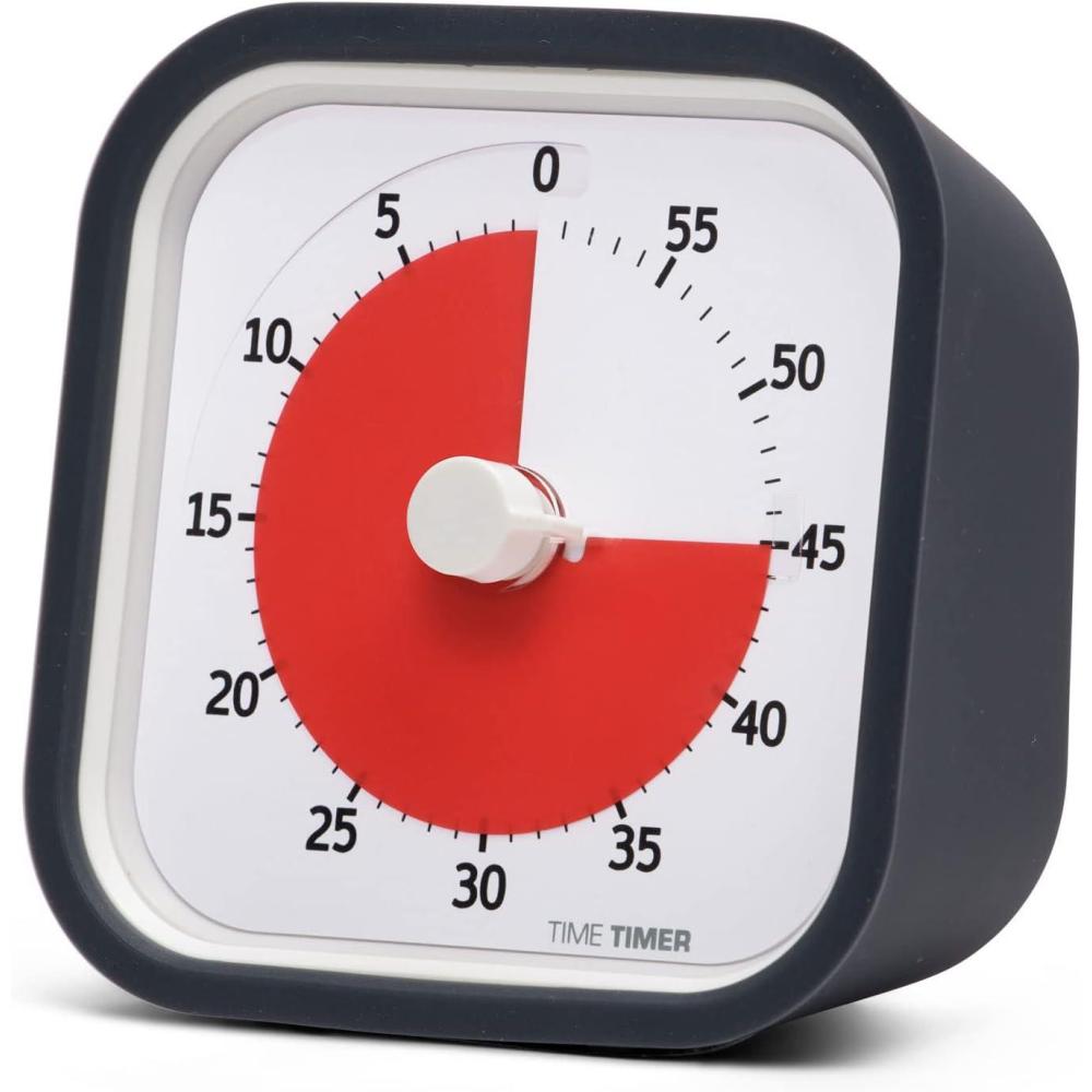 image:imageTIME TIMER 60 Minute MOD Education Edition Visual Timer with Desktop Software for Kids Classroom Learning Teachers Desk Clock Study Tool and Office Meetings with Silent Operation Sky BlueCharcoal Gray