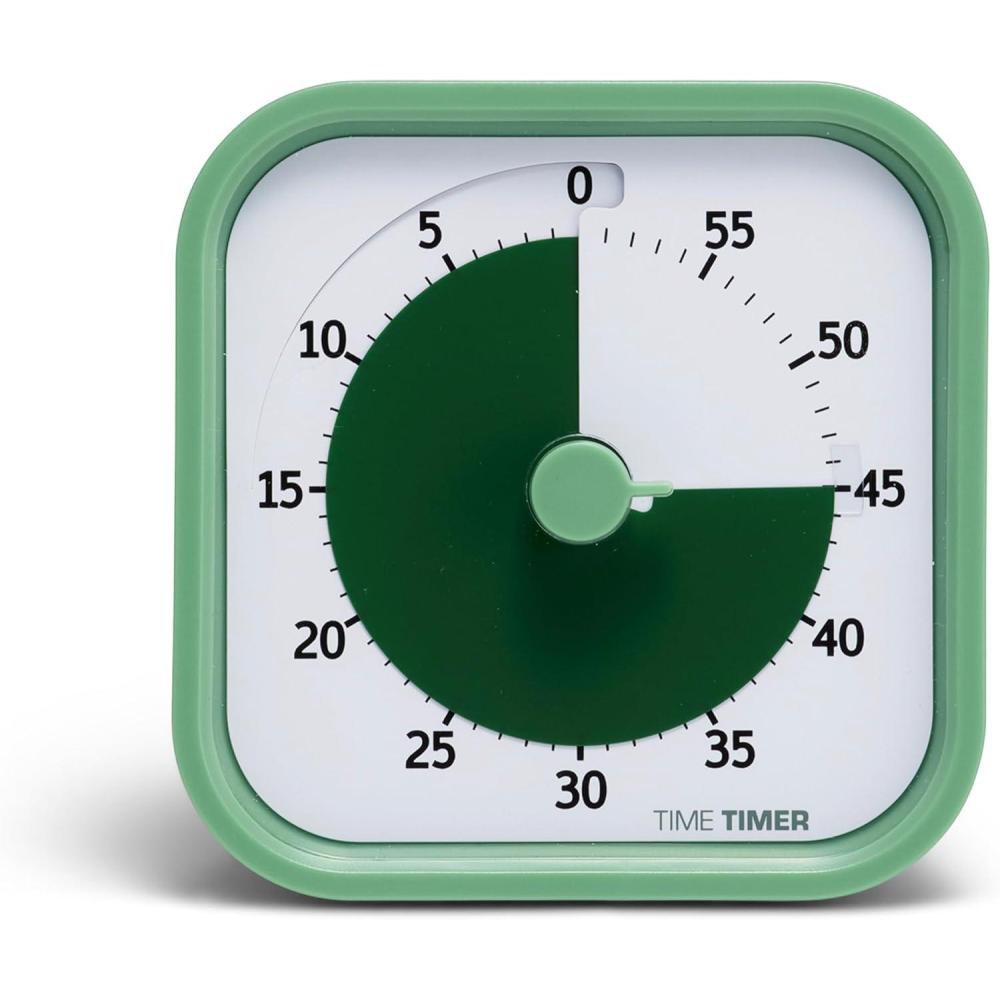 image:imageTIME TIMER Home MOD 60Minute Visual Timer Homeschool Supplies Study Tool Timer for Desk Office and Meetings with Silent Operation Dreamsicle OrangeFern Green