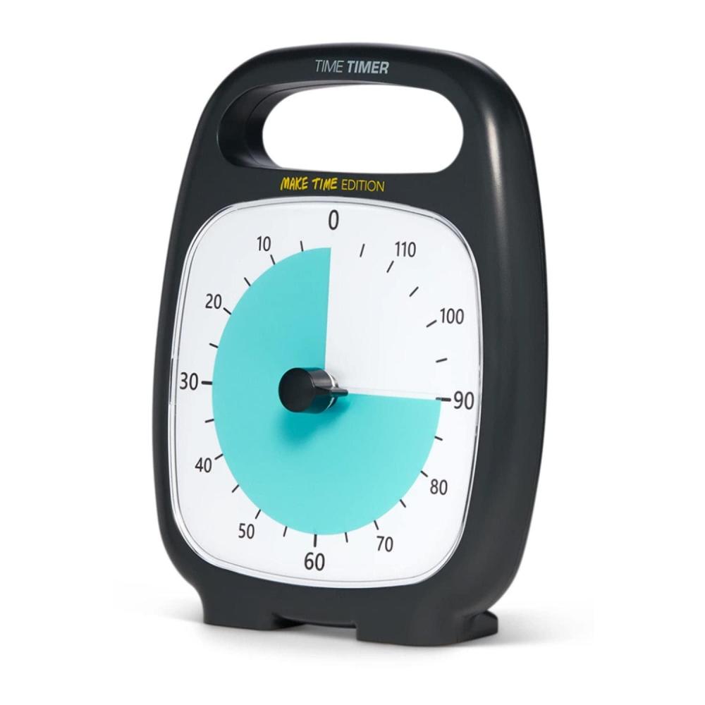 image:imageTime Timer Plus 120 Minute Visual Countdown Clock Make Time Edition with Notepad for Kids Classroom Learning Teaching Curriculum Exercise and Kitchen Timer