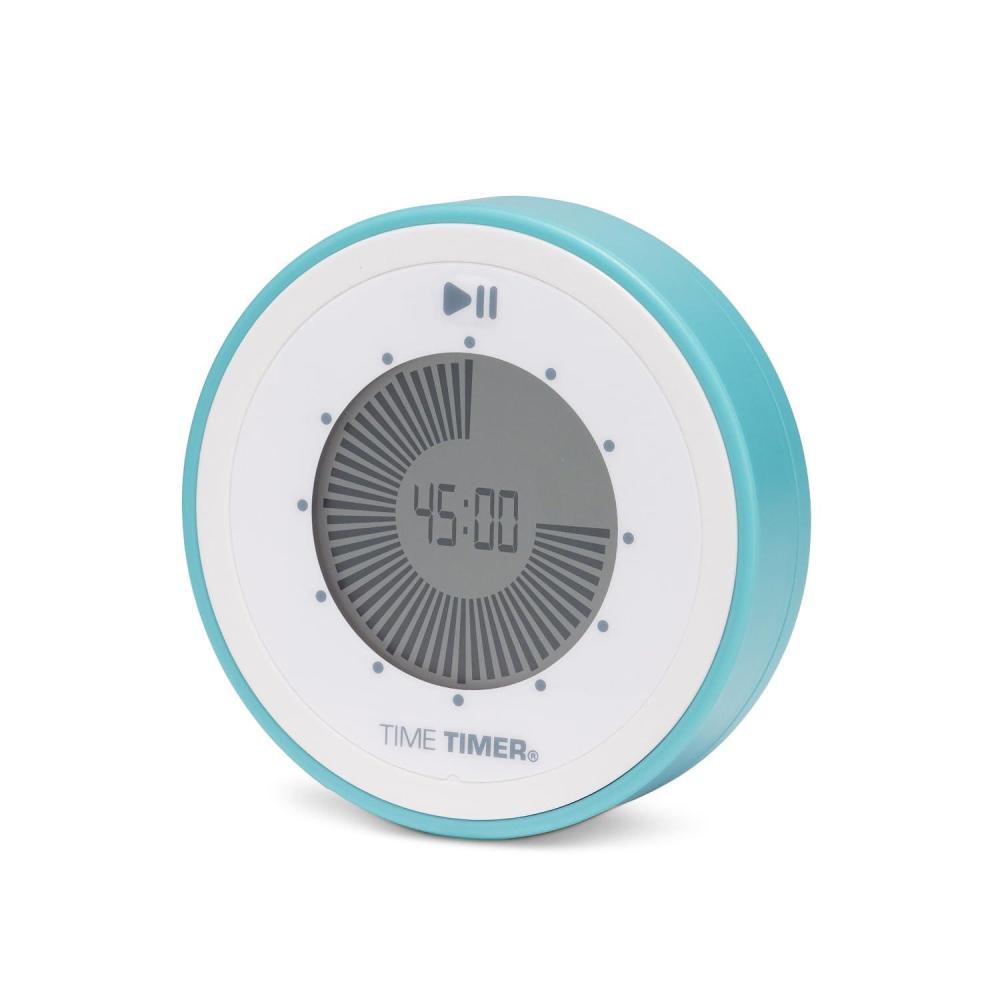 image:imageTime Timer Twist 90Minute Digital Countdown Clock for Kids Classroom Learning Homeschool Study Tool Teachers Desk Clock Exercise and Kitchen Timer Lake Day BlueLake Day Blue