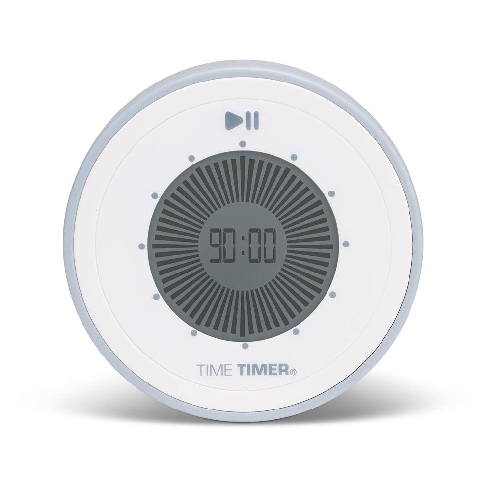 image:imageTime Timer Twist 90Minute Digital Countdown Clock for Kids Classroom Learning Homeschool Study Tool Teachers Desk Clock Exercise and Kitchen Timer Lake Day BluePale Shale
