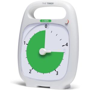 image:imageTIME TIMER Plus 60 Minute Desk Visual Timer  Countdown Timer with Portable Handle for Classroom Office Homeschooling Study Tool with Silent Operation Charcoal5 Minutes