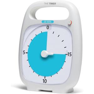 image:imageTIME TIMER Plus 60 Minute Desk Visual Timer  Countdown Timer with Portable Handle for Classroom Office Homeschooling Study Tool with Silent Operation Charcoal20 Minutes