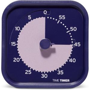 image:imageTime Timer MOD  Home Edition  Individual Sized 60 Minute Visual Countdown Timer for ADHD Adults Students and Pomodoro with Silent Operation Metallic MidnightIndigo
