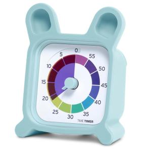 image:imageTime Timer MOD with Bunny Protective Case  Animal Case with Rainbow Timer  Individual Sized 60 Minute Visual Countdown for ADHD Autism Kids Students and Pomodoro with Silent Operation Bunny