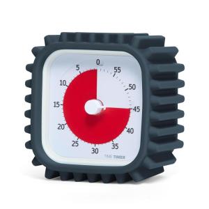 image:imageTime Timer MOD with Tire Protective Case  Charcoal Case with Visual Timer  Individual Sized 60 Minute Visual Countdown for ADHD Autism Kids Students and Pomodoro with Silent Operation Tread