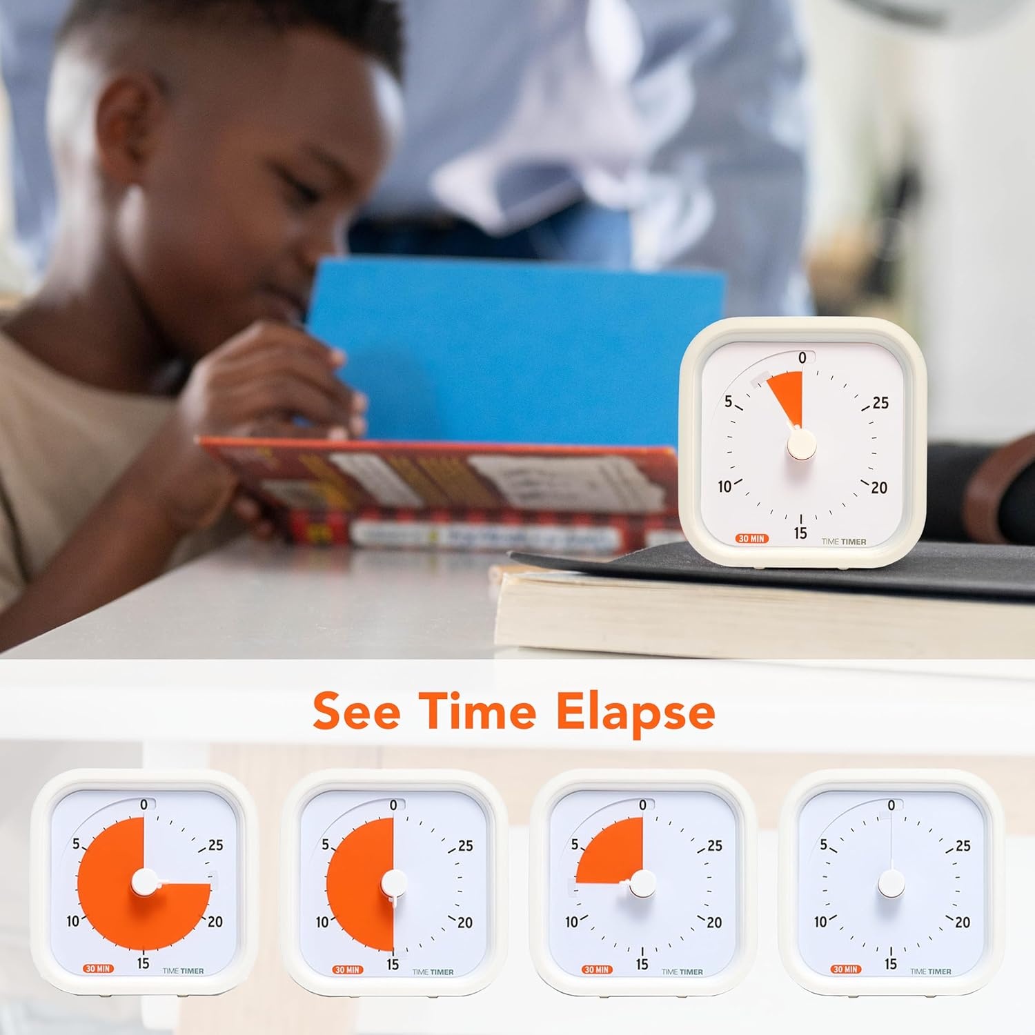 image:imageTIME TIMER 30 Minute MOD Education Edition Visual Timer with Desktop Software for Kids Classroom Learning Session Timer Study Tool and Office Meetings with Silent Operation 30min